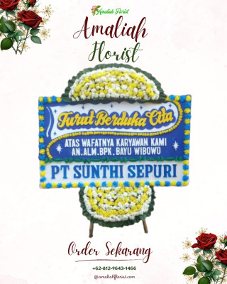 Papan Bunga Duka di Sambutan